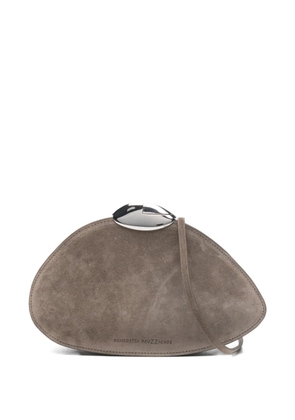Benedetta Bruzziches suede clutch bag - Grey