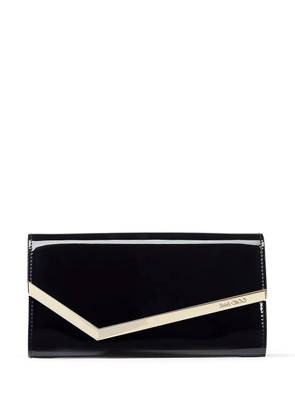 Jimmy Choo Emmie patent leather clutch bag - Black
