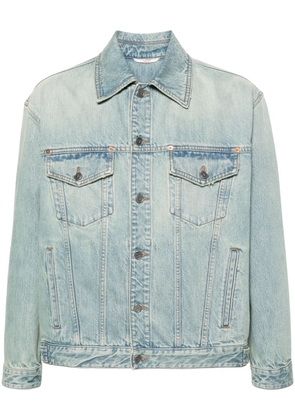 Valentino Garavani logo-embossed denim jacket - Blue
