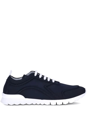 Kiton lace-up panelled sneakers - Blue