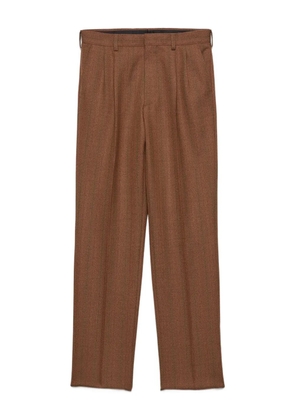 Prada pinstripe pleated trousers - Brown