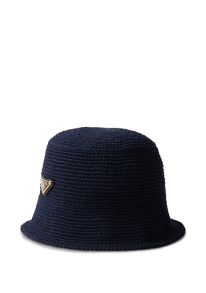 Prada crochet bucket hat - Blue