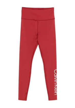 Calvin Klein logo-print leggings - Red
