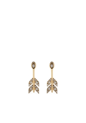 Sydney Evan 14kt yellow gold arrow stud earrings