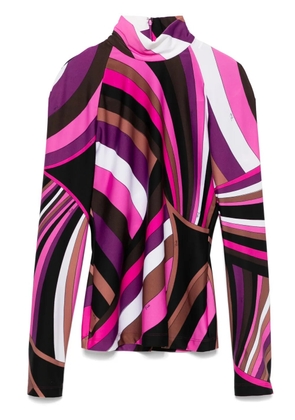PUCCI Iride-print top - Black