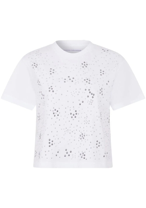 Rabanne studded crew-neck T-shirt - White