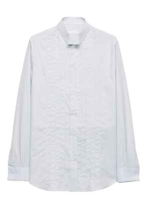 Prada pleated cotton shirt - Blue