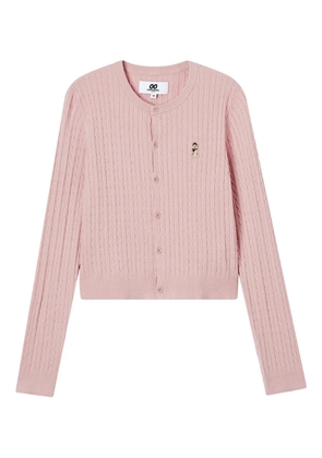 CHOCOOLATE cable-knit cardigan (set of two) - Pink