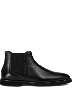 Doucal's leather chelsea boots - Black