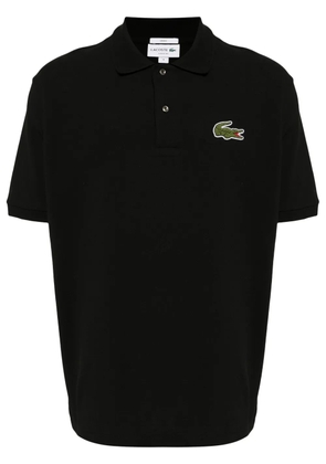 Lacoste logo-appliqué polo shirt - Black