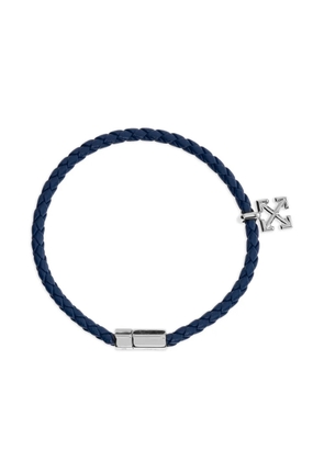 Off-White Arrows-charm leather bracelet - Blue