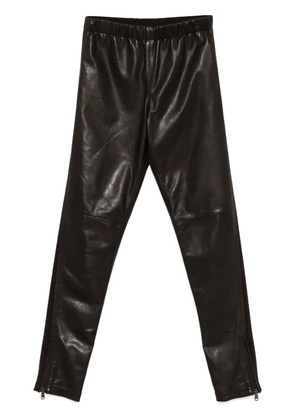 P.A.R.O.S.H. leather leggings - Brown