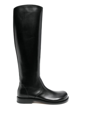 LOEWE Campo leather boots - Black
