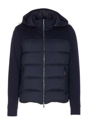 Moorer Allori hood jacket - Blue