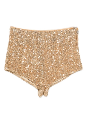 Aniye By sequined mini shorts - Yellow