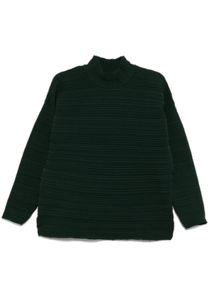 Pleats Please Issey Miyake crepe knitted top - Green