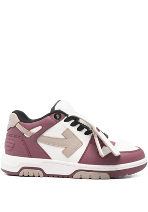 Off-White Out Of Office leather sneakers - Red