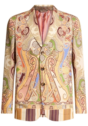 ETRO paisley-print blazer - Neutrals