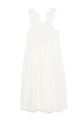 MAURIZIO MYKONOS lace-embellished midi dress - White