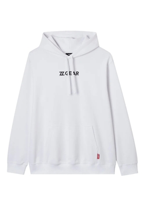 izzue mountain-print hoodie - White