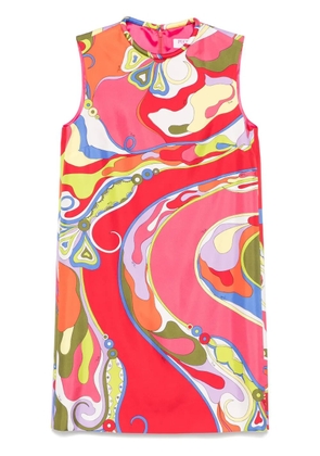 PUCCI Orchidee-print silk mini dress - Pink