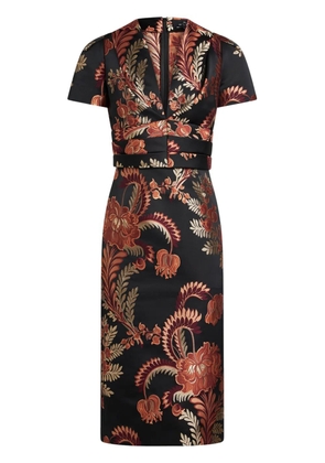 ETRO jacquard midi dress - Black