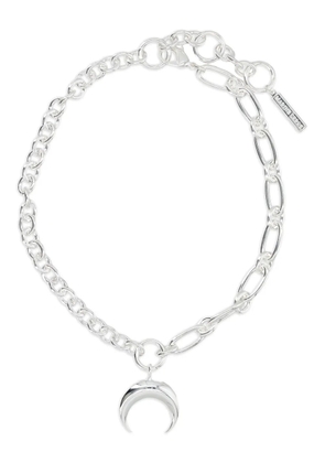 Marine Serre regenerated moon necklace - Silver