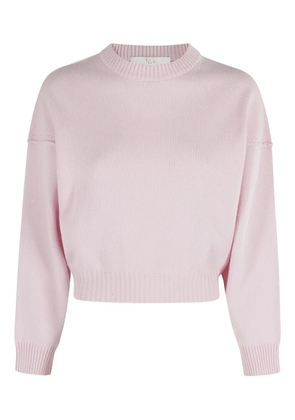 Tela cropped round-neck sweater - Pink