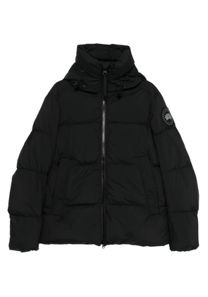 Canada Goose logo-motif puffer jacket - Black