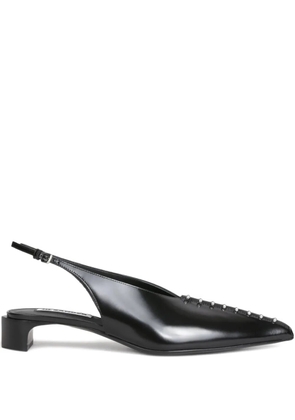 Jil Sander studded slingback pumps - Black