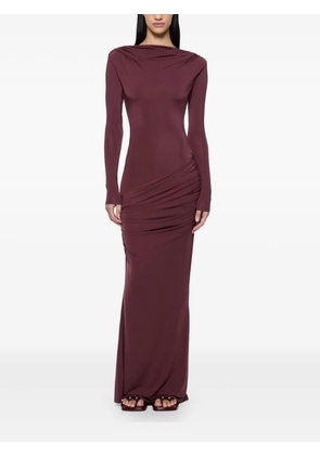 Paris Georgia draped maxi dress - Red