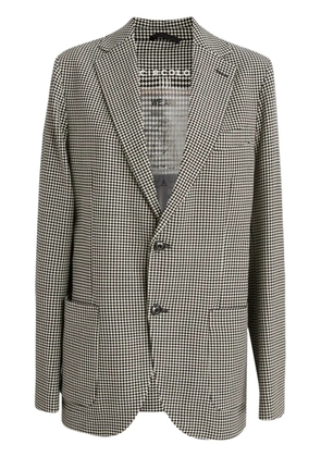 Circolo 1901 check-pattern blazer - Black