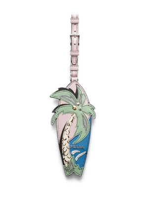 Prada palm tree name tag - Pink