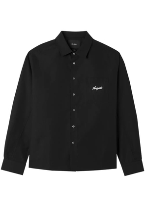 Axel Arigato Flow logo-print overshirt - Black