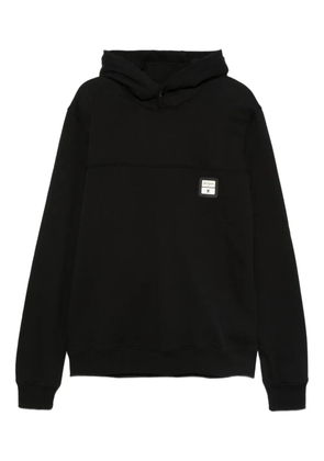 YES LONDON logo-patch hoodie - Black