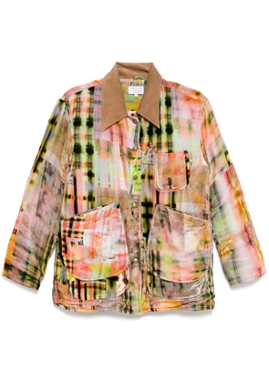 Collina Strada multi plaid stable jacket - Orange