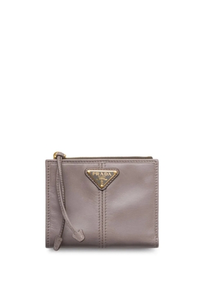Prada small leather wallet - Grey