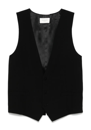 Saint Laurent silk crepe waistcoat - Black