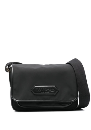 TOM FORD logo-patch messenger bag - Black