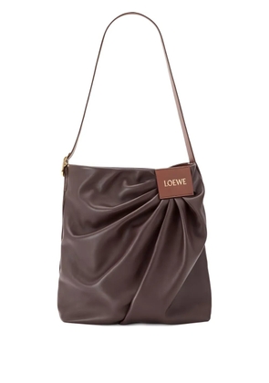 LOEWE Draped shoulder bag - Brown