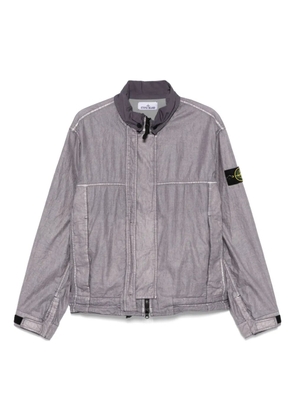 Stone Island plated-ovd linen jacket - Purple