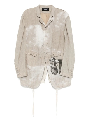 Undercover graphic-print blazer - Neutrals