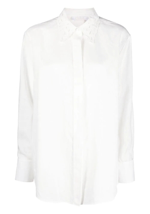 Chloé broderie anglaise linen shirt - White