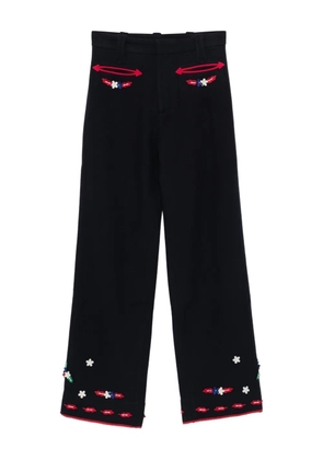 BODE Carroll flowers trousers - Blue
