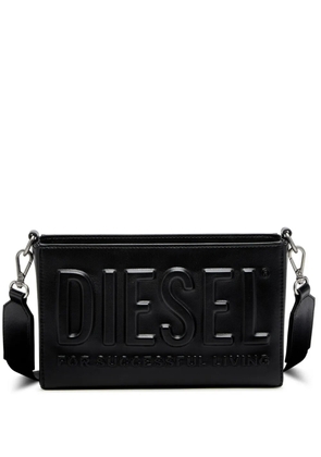 Diesel DSL 3D logo-embossed shoulder bag - Black
