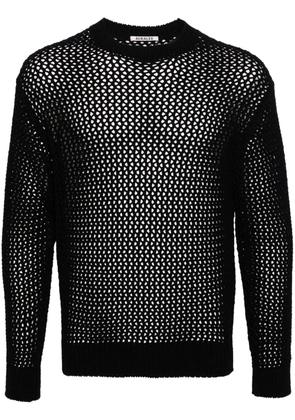 Auralee open-knit jumper - Blue