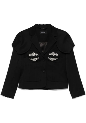 Simone Rocha crystal-embellished jacket - Black