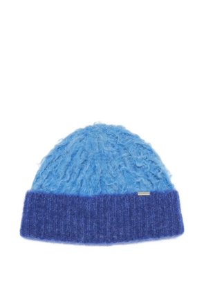 Stockholm Surfboard Club ribbed beanie hat - Blue