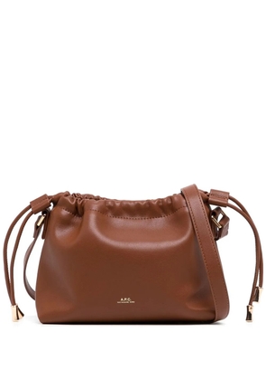 A.P.C. Ninon drawstring crossbody bag - Brown