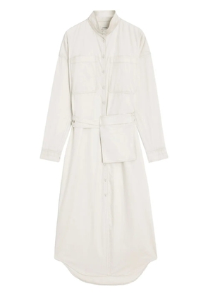 LEMAIRE belted maxi short dress - White